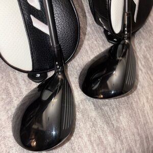 Titleist GT3 3 wood 15* and 5 wood 18* Stiff/Reg shafts SR Flex Set of 2 clubs